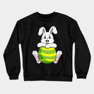 Bunny with long Ears and Egg Crewneck Sweatshirt